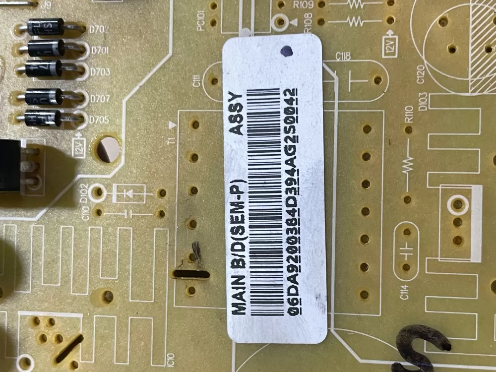 Samsung DA92 00384D Refrigerator Control Board AZ71242 | Wm1675