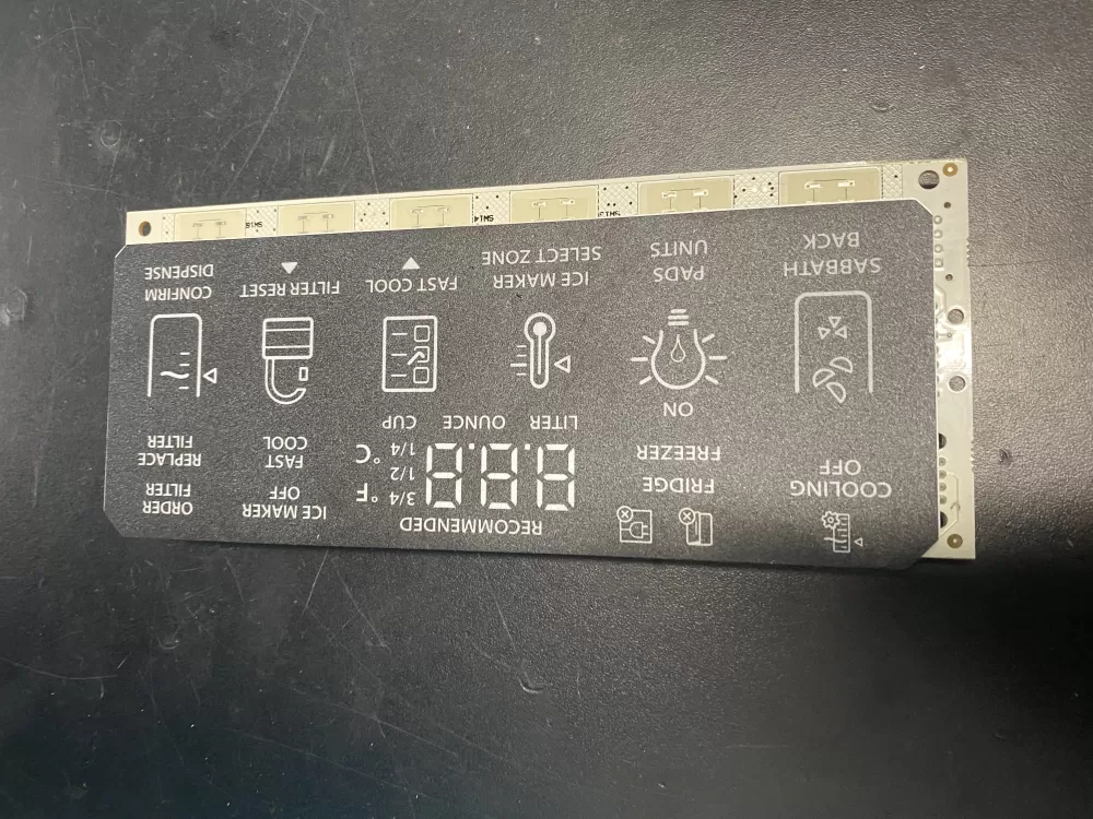Whirlpool W10222961  W10236836 Refrigerator Display Control Board UI