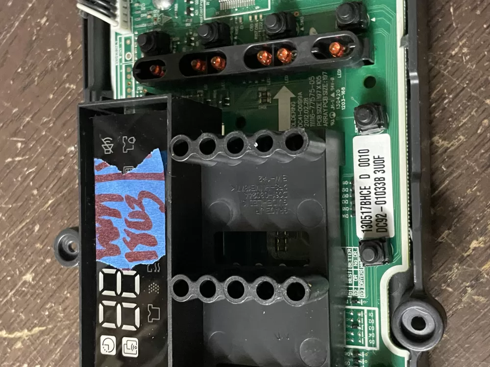 Samsung DC92 01033B Dryer Control Board AZ49250 | Wm1803