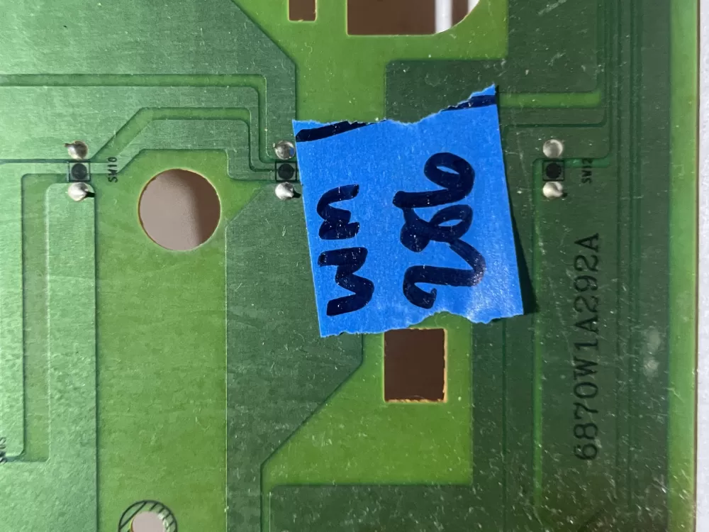 LG 6871W1S292A 6870W1A292A Microwave Oven Control Board AZ123632 | Wm286