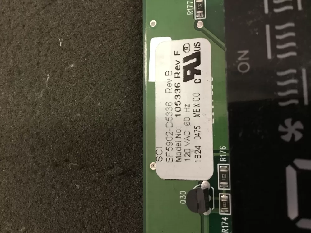 Dacor 105336 Oven UI Control Board AZ100123 | NR116