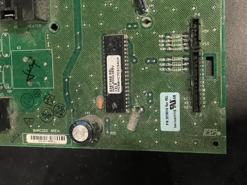 Whirlpool WP8546219 Dryer Control Board AZ27090 | KM132