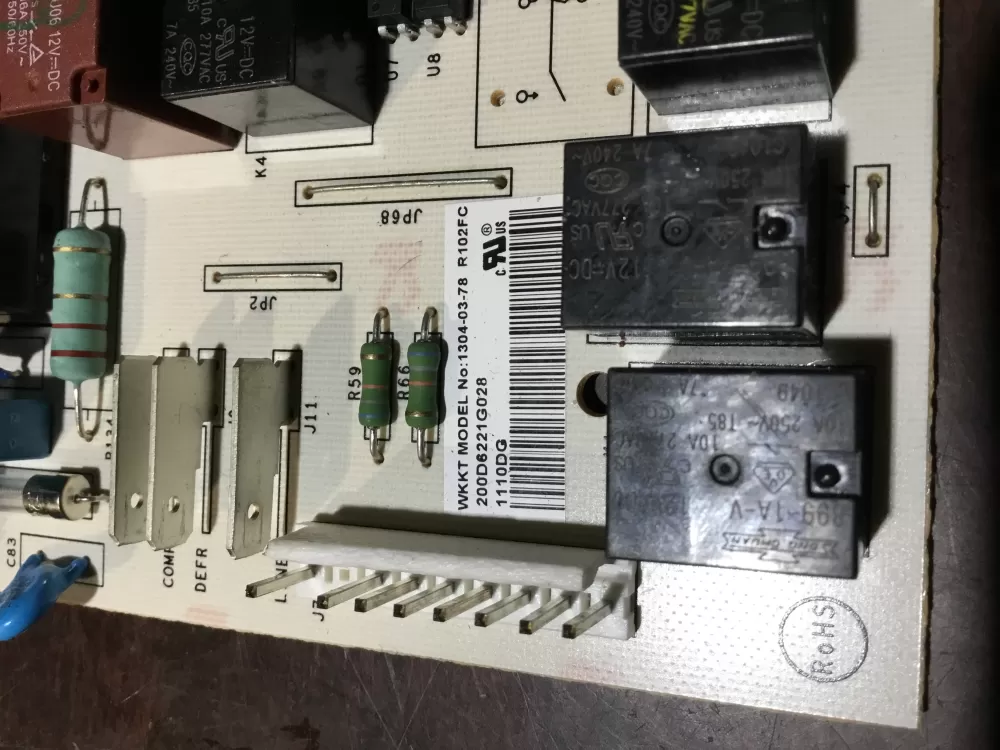 GE 200D6221G028 EBX1110P002 Refrigerator Control Board AZ69406 | NR794