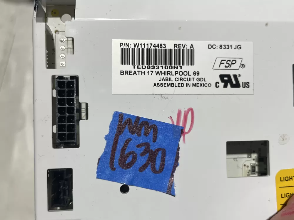 Whirlpool AP6339585 Refrigerator Dispenser Control Board AZ107383 | Wm1630