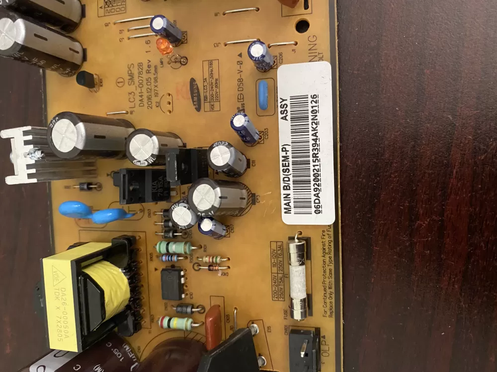 Samsung DA92-00215R Refrigerator Inverter Control Board AZ36317 | BK453