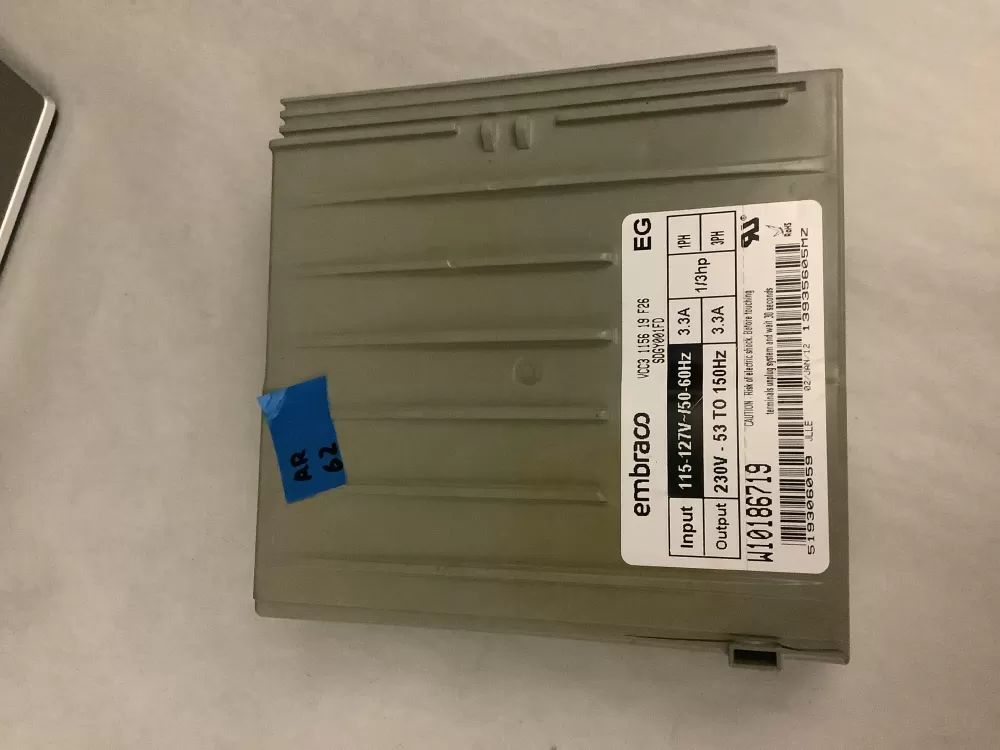 Whirlpool W1089391 Refrigerator Compressor Inverter Control AZ197385 | AR62