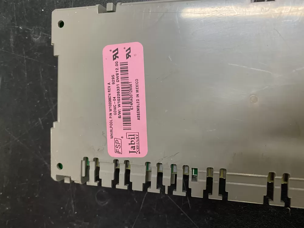 Whirlpool Maytag KitchenAid Kenmore Dishwasher Control Board AZ20438 | BK1016