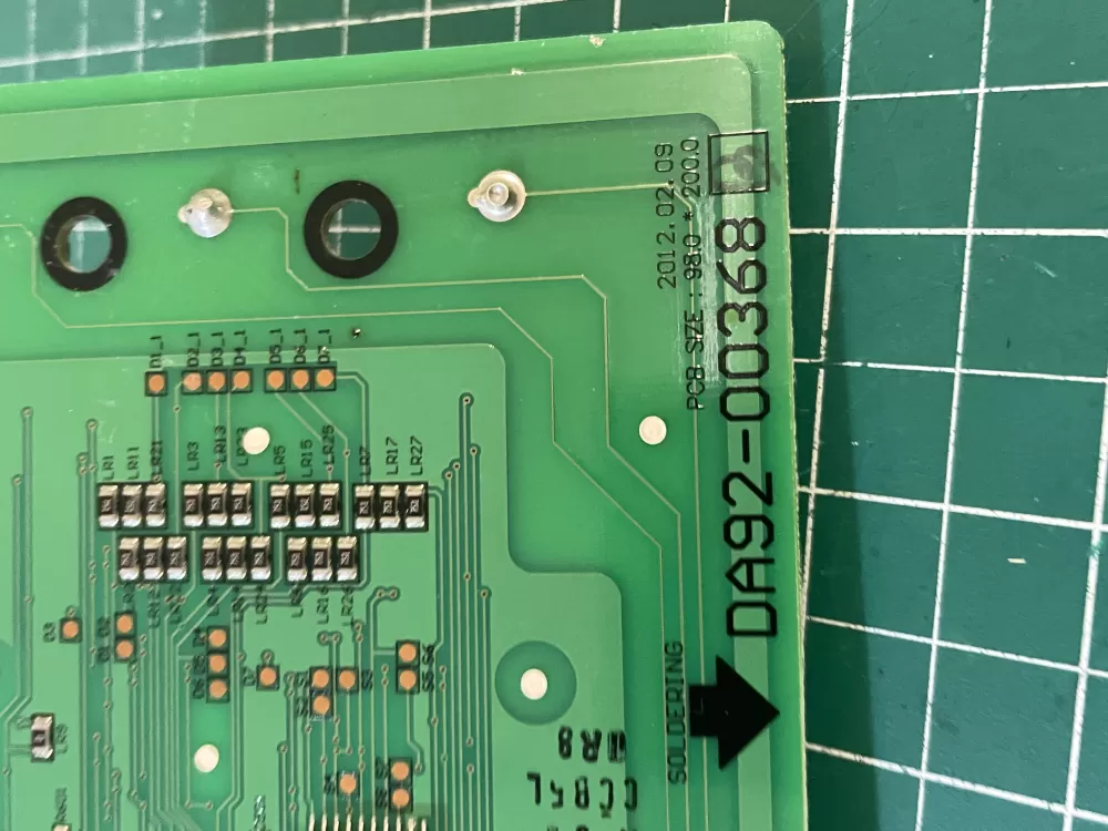Samsung DA92-00368 B Refrigerator Dispenser UI Control Board AZ200853 | Wm1045