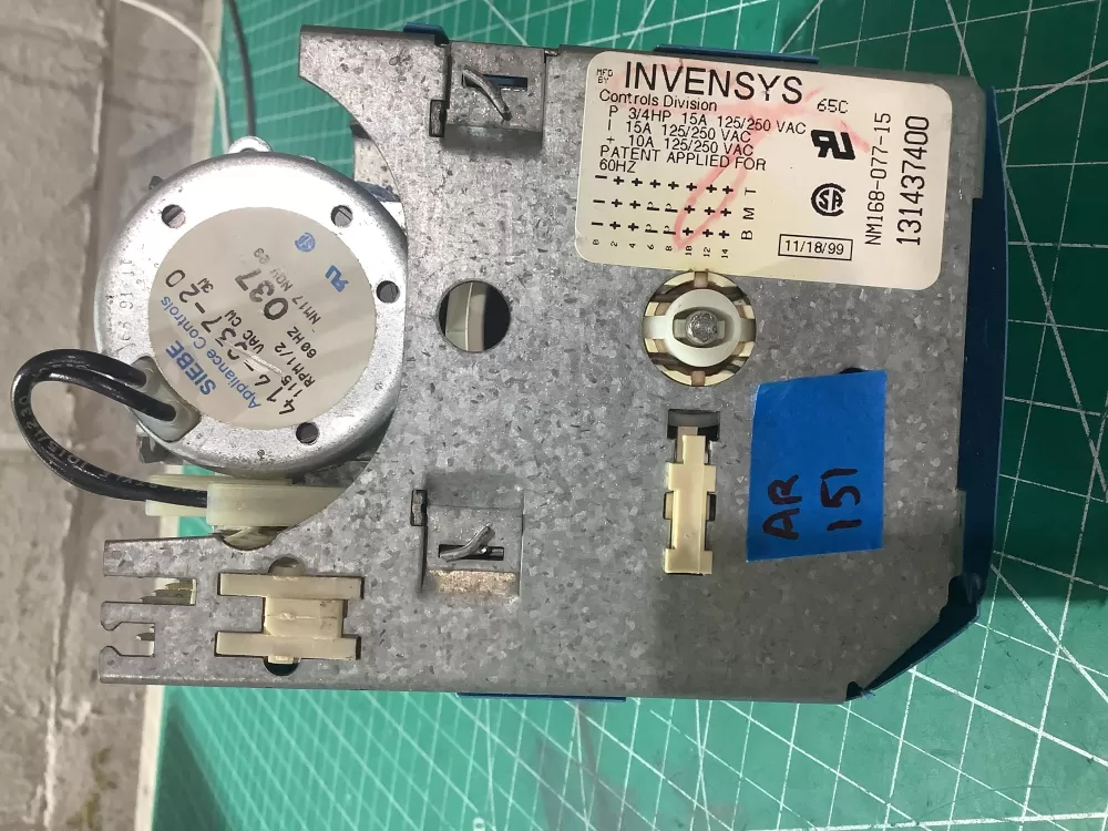 Frigidaire 131437400 Washer Timer Control AZ196065 | AR151
