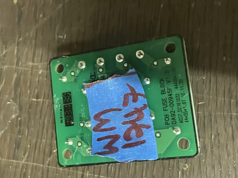 Samsung DA92 00945F Refrigerator Control Board Fuse AZ42782 | Wm1747