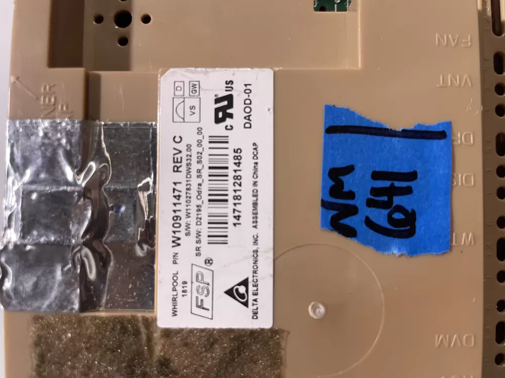Whirlpool W10911471 W11120155 Dishwasher Control Board AZ177332 | Wm641