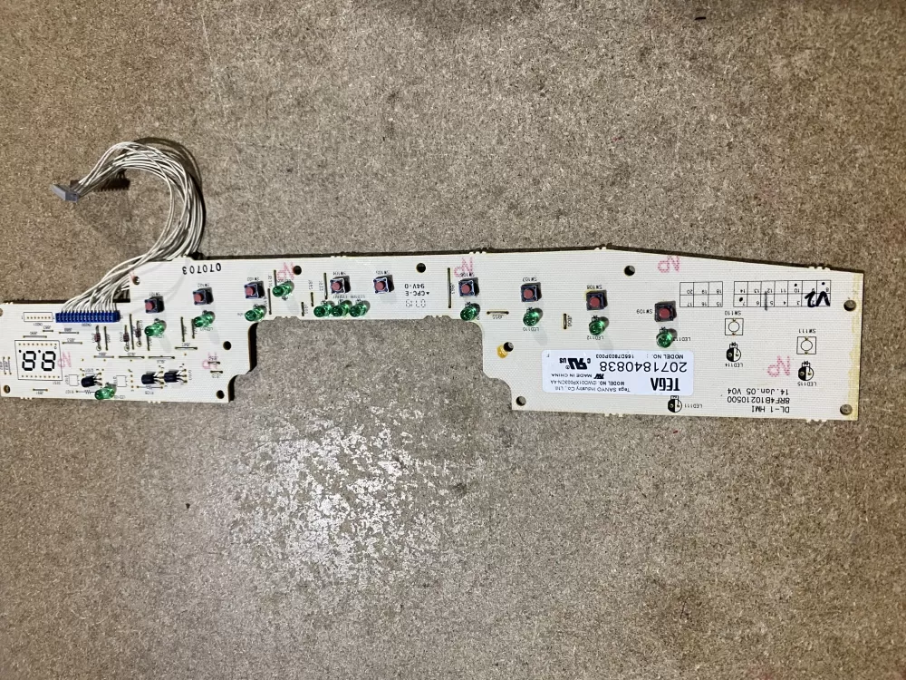 GE 165D7803P003 Dishwasher Control Board AZ72198 | BK1353