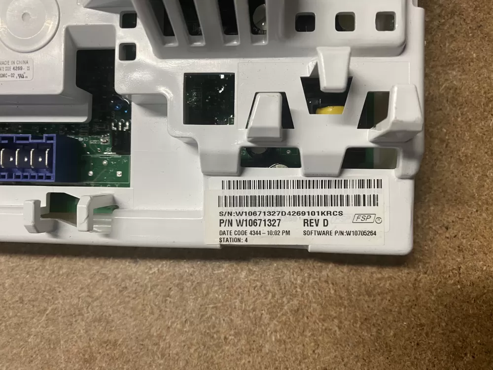 Whirlpool W10671327 W10671327 D Washer Control Board AZ1318 | BK860