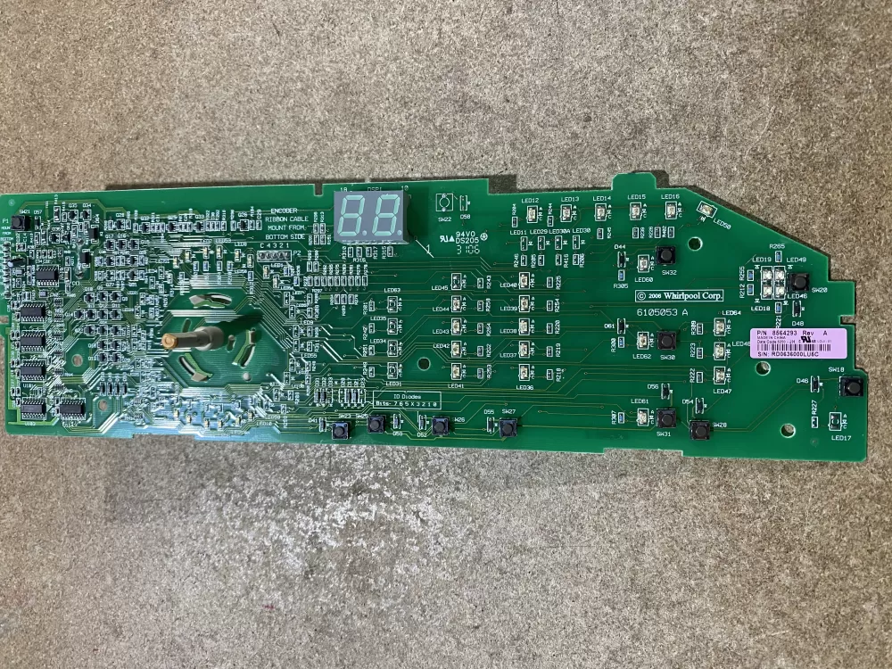Whirlpool 8564293 8563974 Dryer Control Board