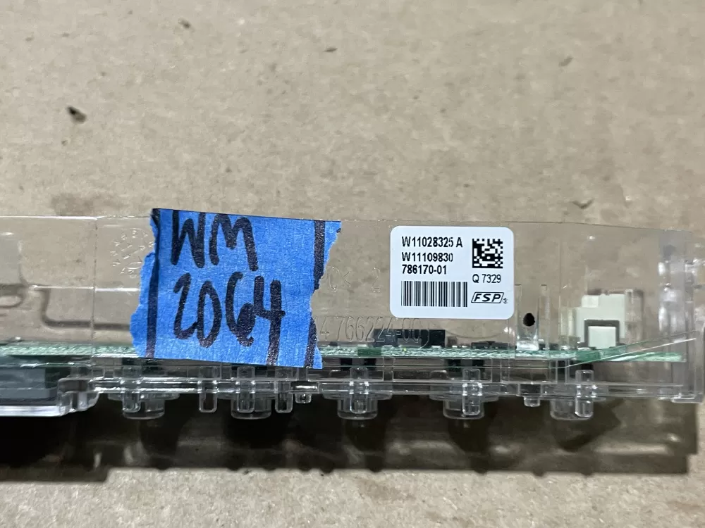 Whirlpool W11028325 W11028325A Dishwasher User Interface Board  AZ78780 | Wm2064
