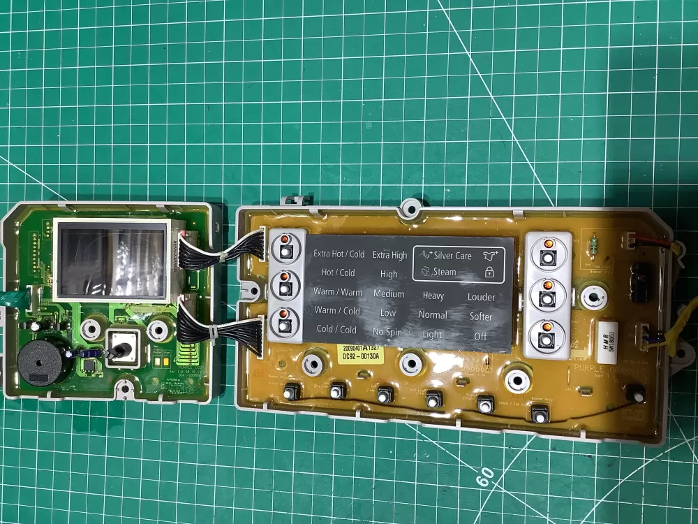 Samsung DC92-00130A DC92-00125A Washer UI Control Board AZ183255 | ZCV857