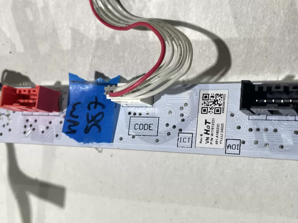 Whirlpool W11612331 Washer Touch Sensor Control Board AZ175037 | Wm587