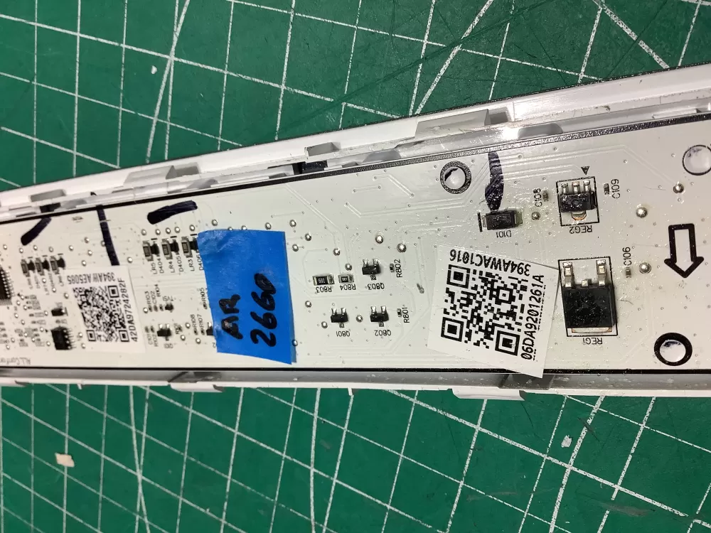 Samsung Refrigerator User Control Board DA9201261A AZ186930 | AR2660