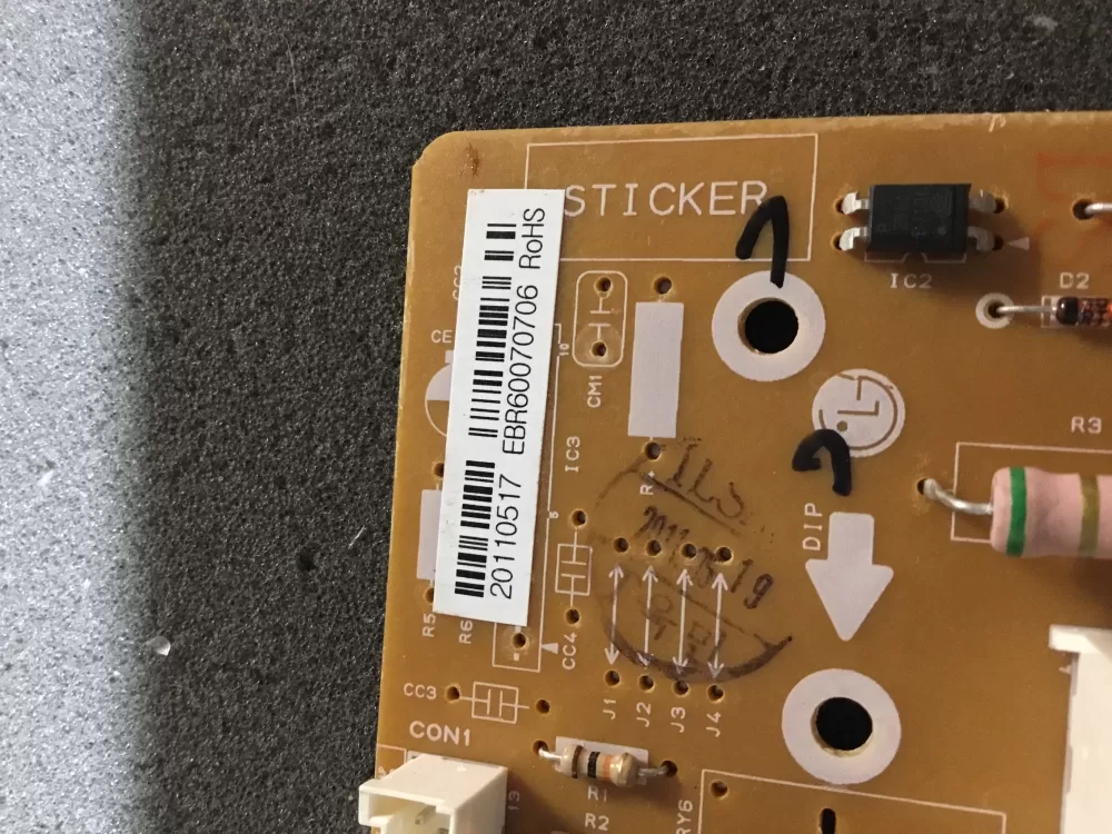 LG Kenmore EBR60070706 Refrigerator Control Board AZ101514 | NR612