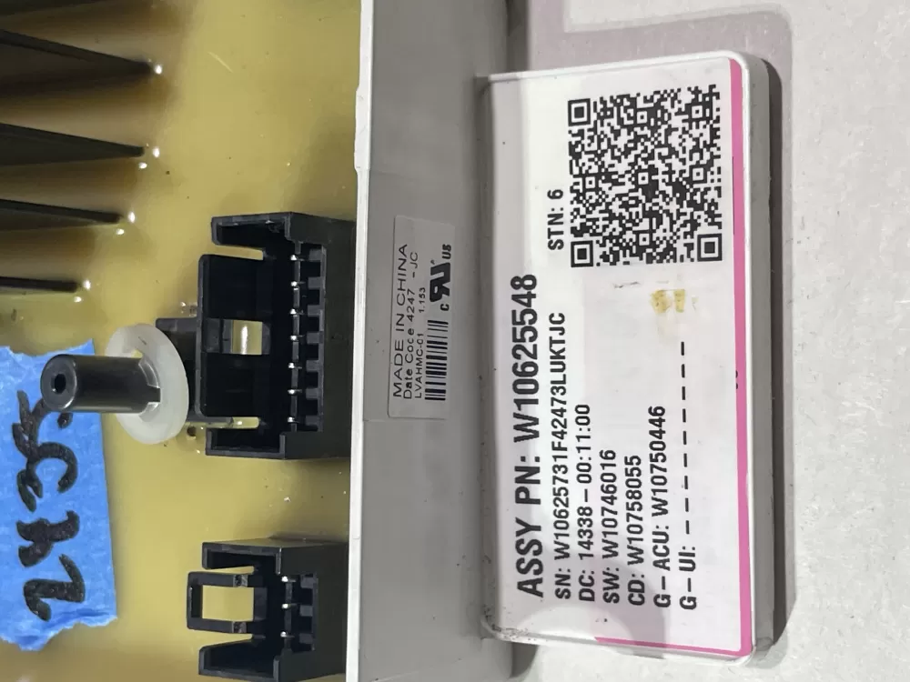 Whirlpool W10625548 W10812418 W11030475 Washer Control Board AZ145789 | Wm2435