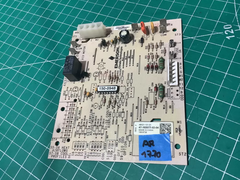 Rheem Air Handler Control Board 47-102077-02-04 156-9735 AZ190541 | AR1770
