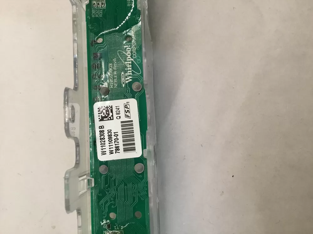 Whirlpool W11109830 Dishwasher Control Board User Interface AZ99740 | BG1216