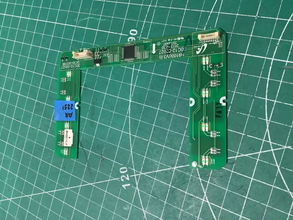 Samsung DC93-00376E Washer UI Display Control Board Panel AZ193165 | AR2251