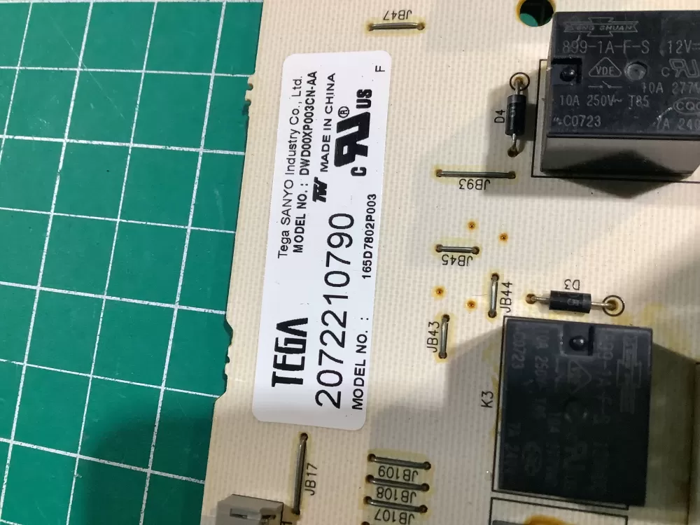 GE 165D7802P003 Dishwasher Control Board AZ141721 | NR1112