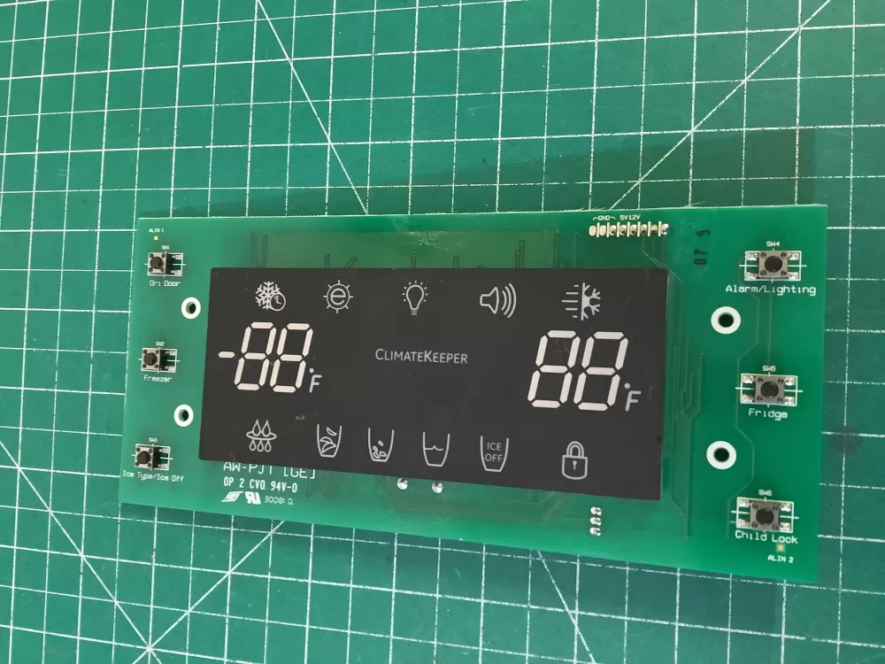 Samsung DA41-00475E Refrigerator Control Board UI LED