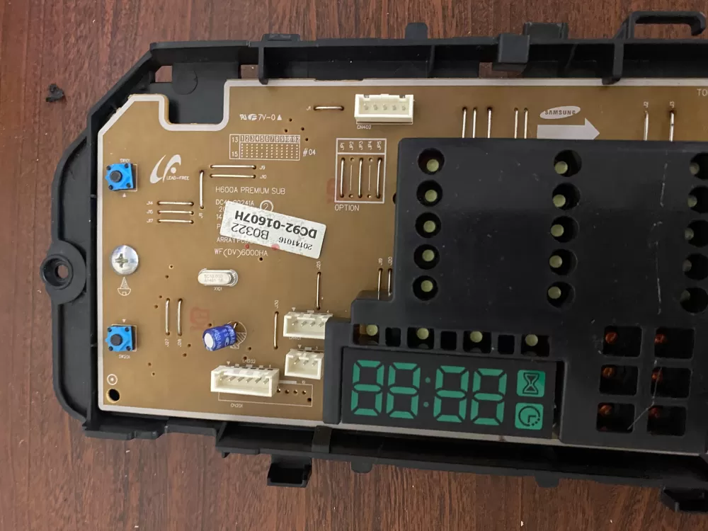 Samsung DC92-01607H Dryer Control Board AZ27607 | BK246