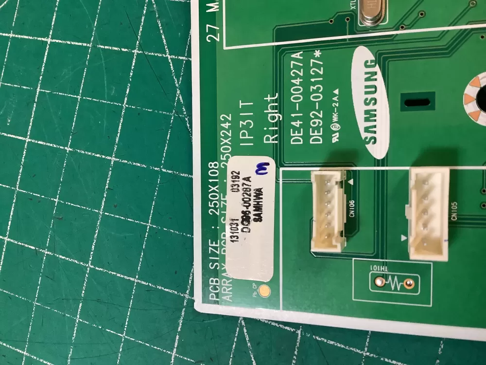 Samsung DG96-00287A Control Board AZ221166 | NR84