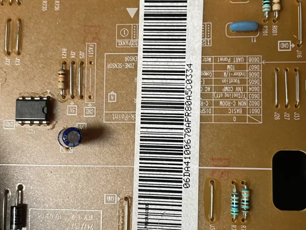 Samsung DA41 00670A Refrigerator Control Board AZ7566 | WM1601