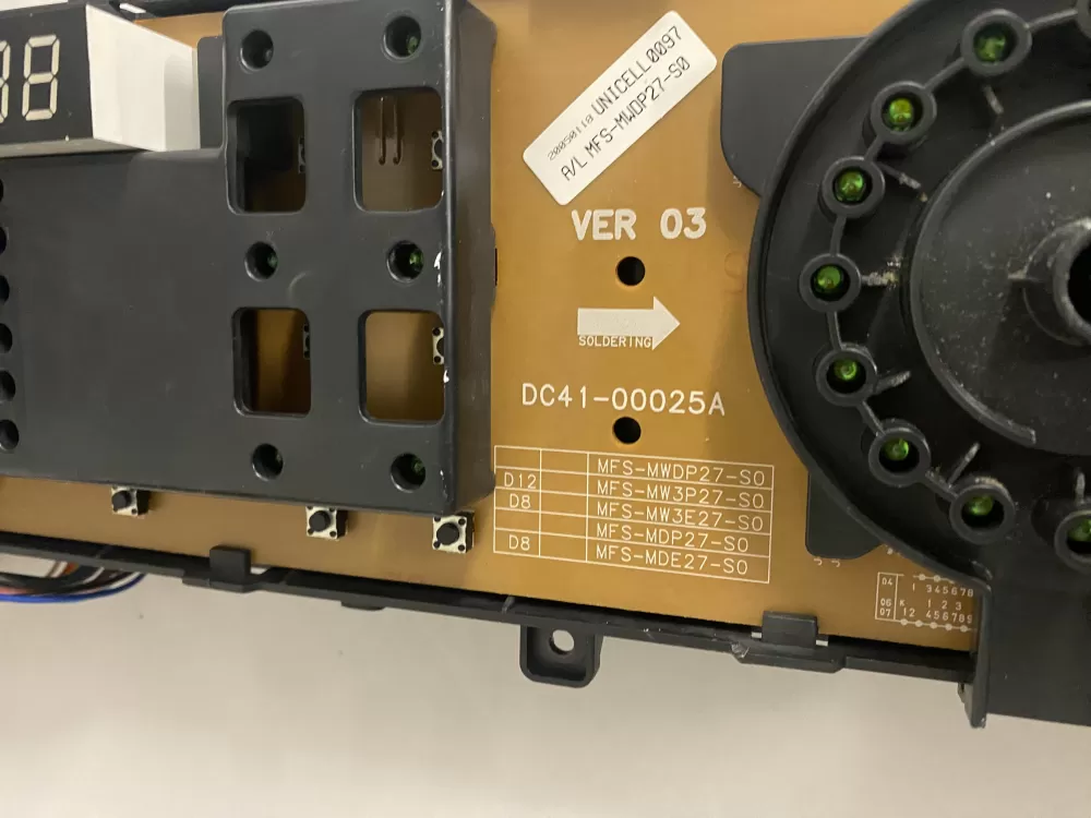 Maytag DC41-00025A DC41-00026A Dryer UI Control Board AZ202690 | BKV901