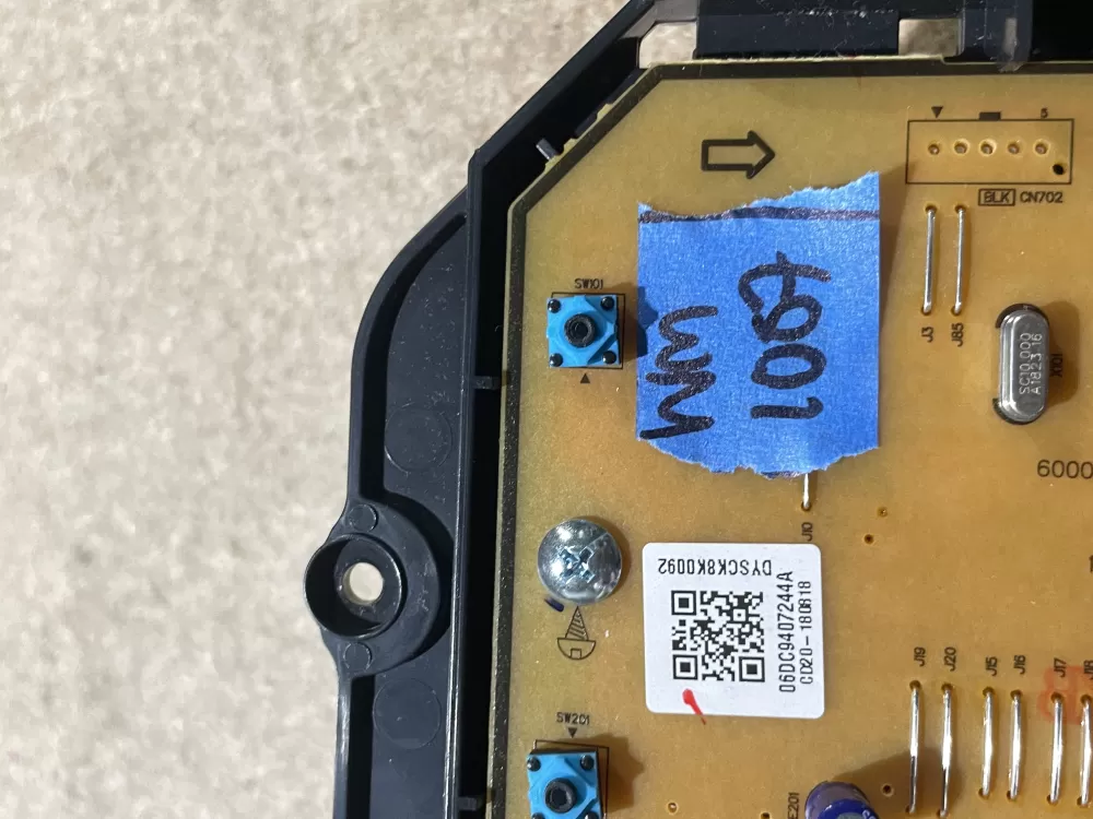 Samsung DC92-01802Q DC94-07244A Washer Control Board AZ75673 | Wm1087