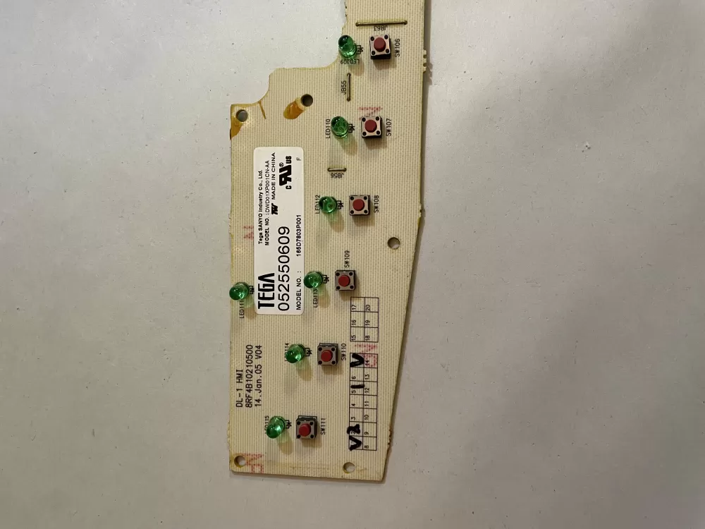 GE 165D7803P001 Dishwasher Control Board AZ149962 | KM2126