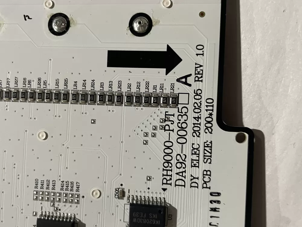 Samsung DA92-00635A Refrigerator Display Control Board AZ200697 | Wm1802