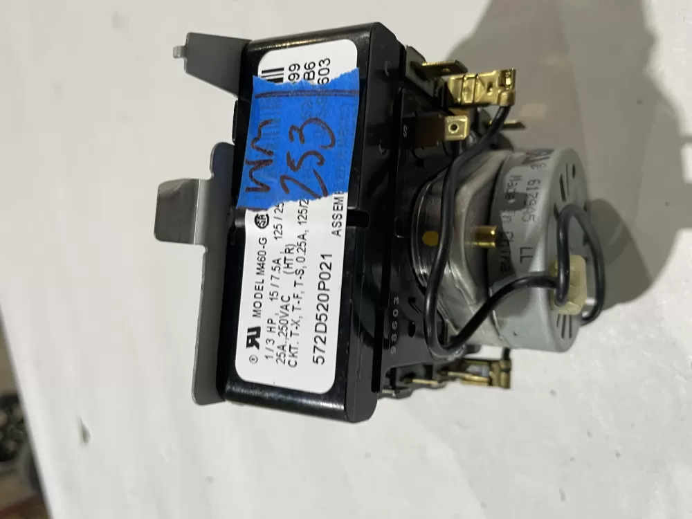 GE 572D520P021 WE4M271 Dryer Timer AZ164569 | Wm253