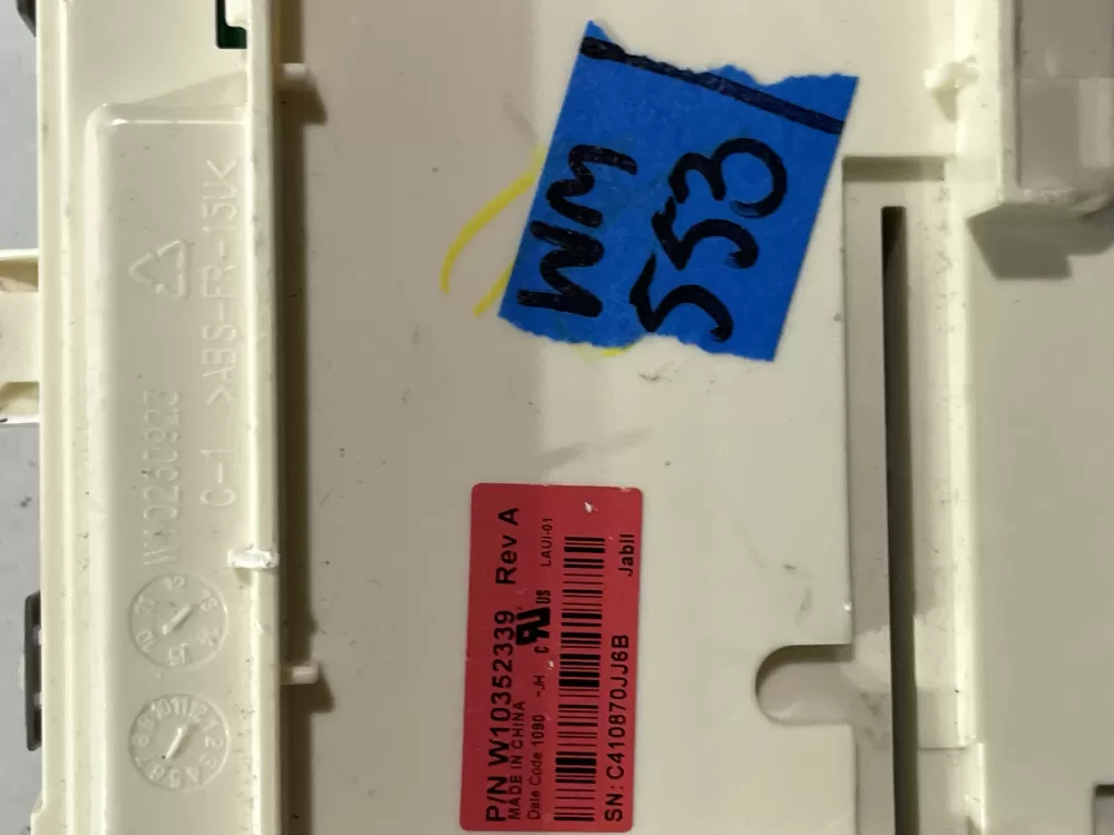 Whirlpool W10352339 Washer Control AZ170262 | Wm553