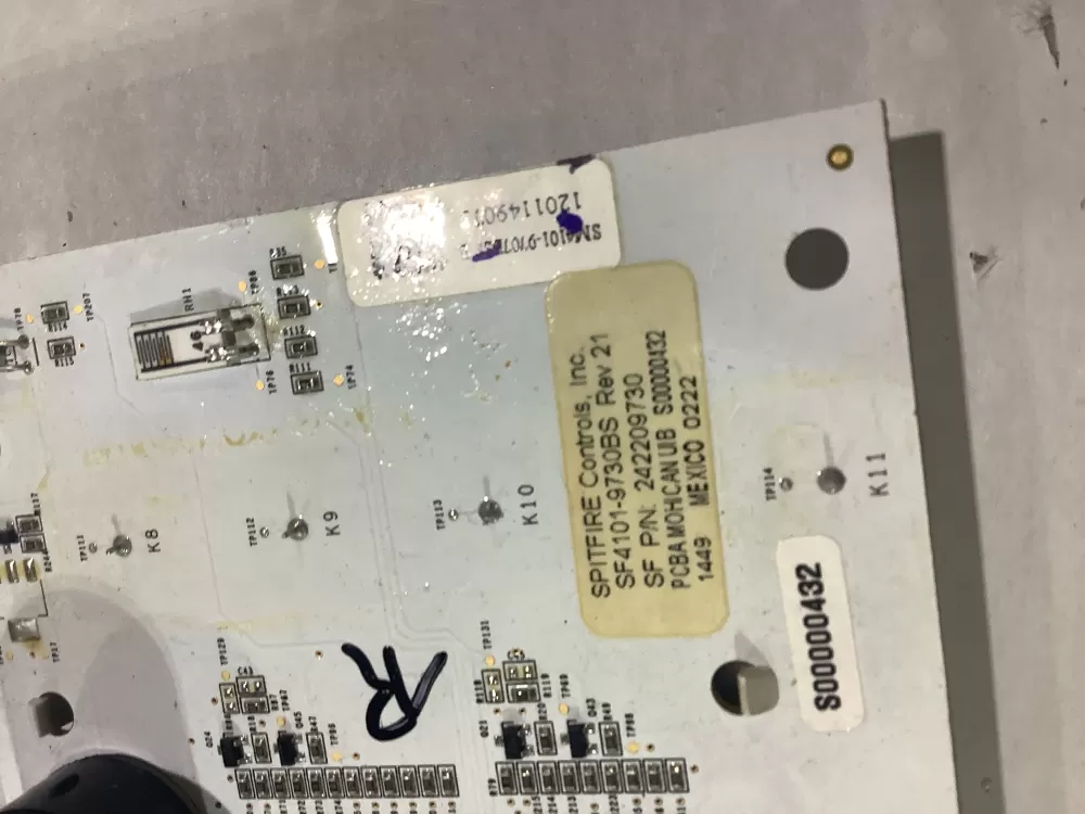 Frigidaire AP6285796 Refrigerator Display Control Board P# AZ165242 | ZC2546