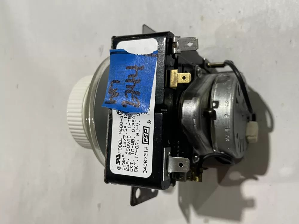 Whirlpool 3406721A AP3097855 3406721 WE04X10051 Dryer Timer AZ186322 | Wm2744