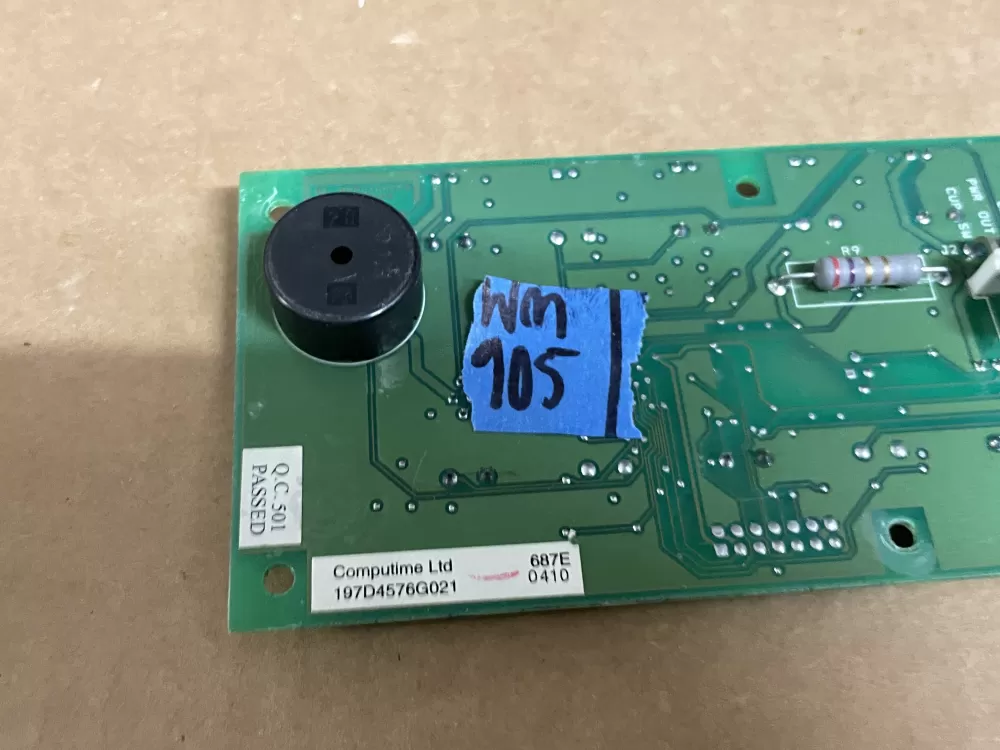 GE 197D4576G021 Refrigerator Control Board Dispenser Assembly AZ101528 | Wm905