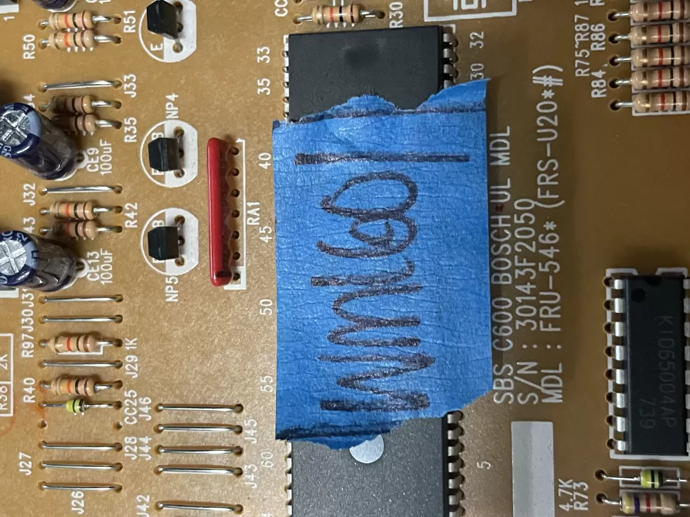 Bosch 5EM2828C0B Refrigerator Main Control Board AZ7567 | WM1601