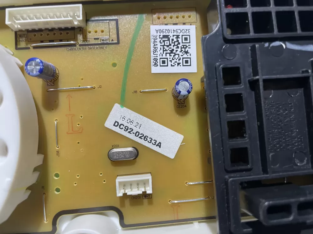 Samsung DC92 02633A Dryer Control Board Display AZ119395 | Wmv691