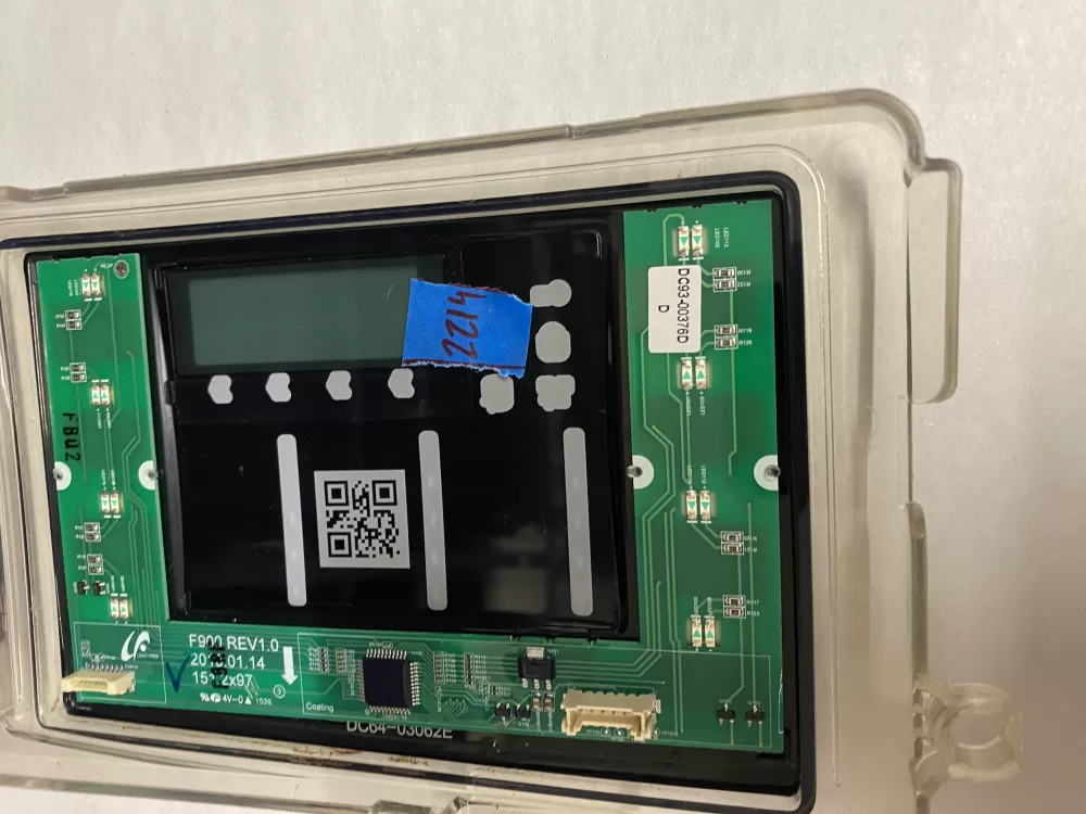 Samsung DC92-01607J DC94-06643A Dryer UI Control Board AZ206992 | BK2214