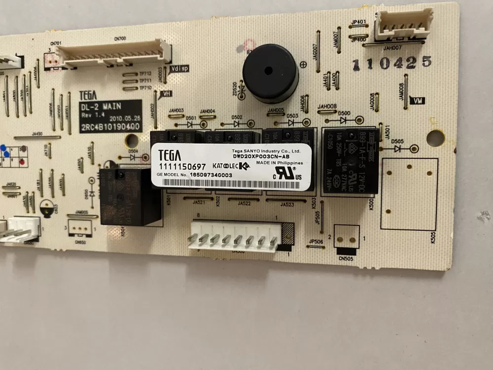 GE 165D9734G003 Dishwasher Control Board AZ201546 | BK2702