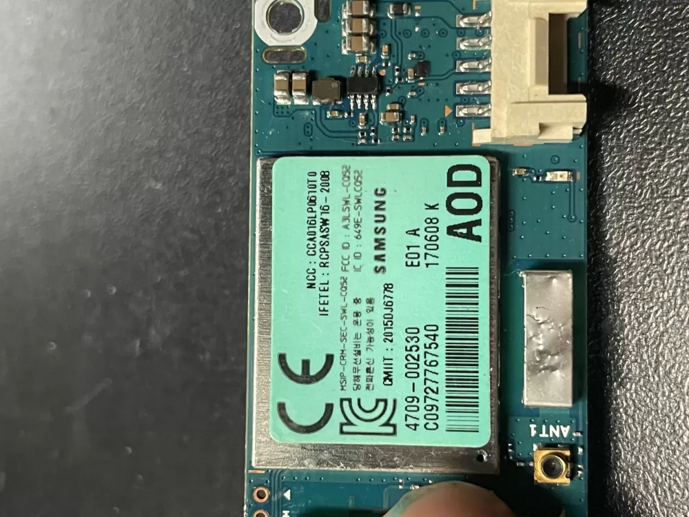 Samsung 4709 002530 DC92 02046A Washer Control Board Wifi Module AZ7641 | Wm1600