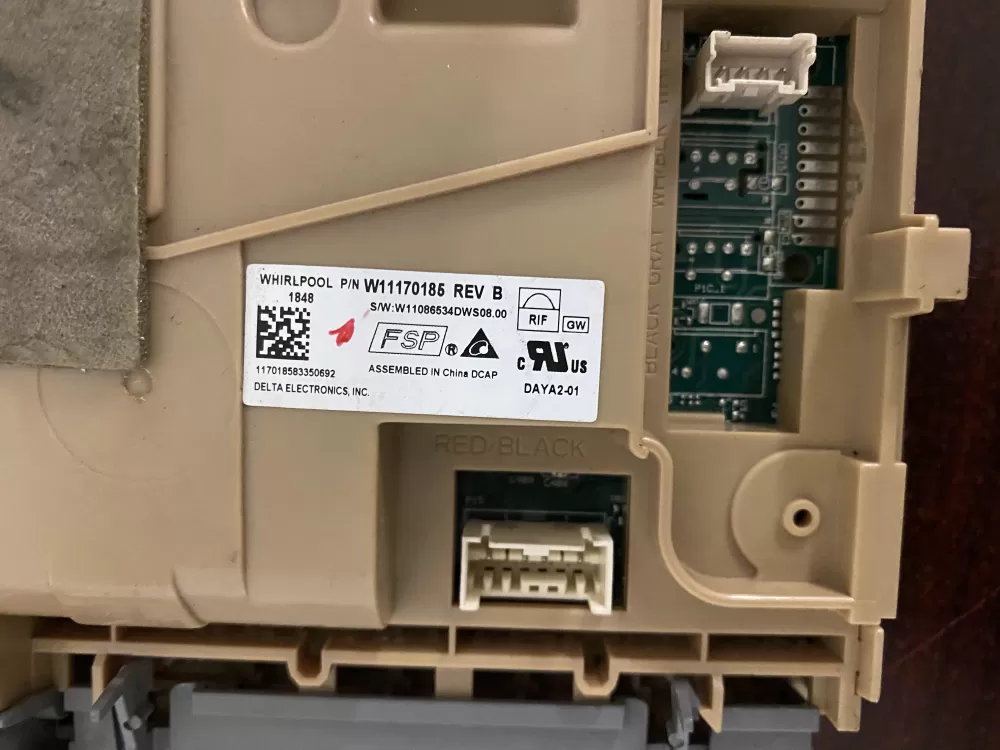Whirlpool  KitchenAid W10913613 W10913615 W11087215 W11087217 W11170185 W11170187 W11227804 W11227810 W11305305 W11305307 W11339450 W11339456 W11353076 W11353078 W11341628 PS12744960 Dishwasher Control Board