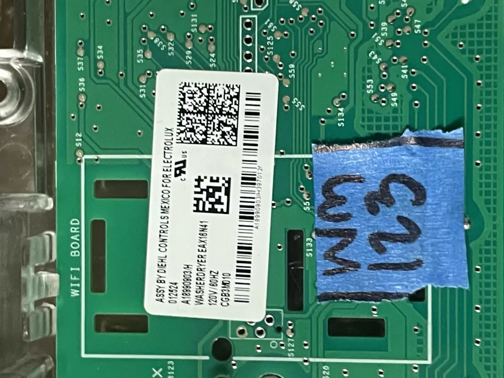 Electrolux A18990903 Dryer Control Board Pcb Assembly AZ82013 | Wm123