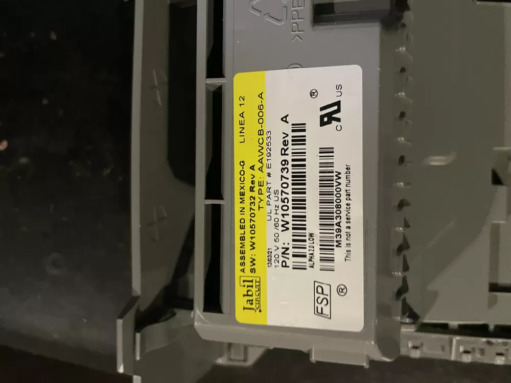Whirlpool W10570739 Washer Control Board AZ35452 | Wm429