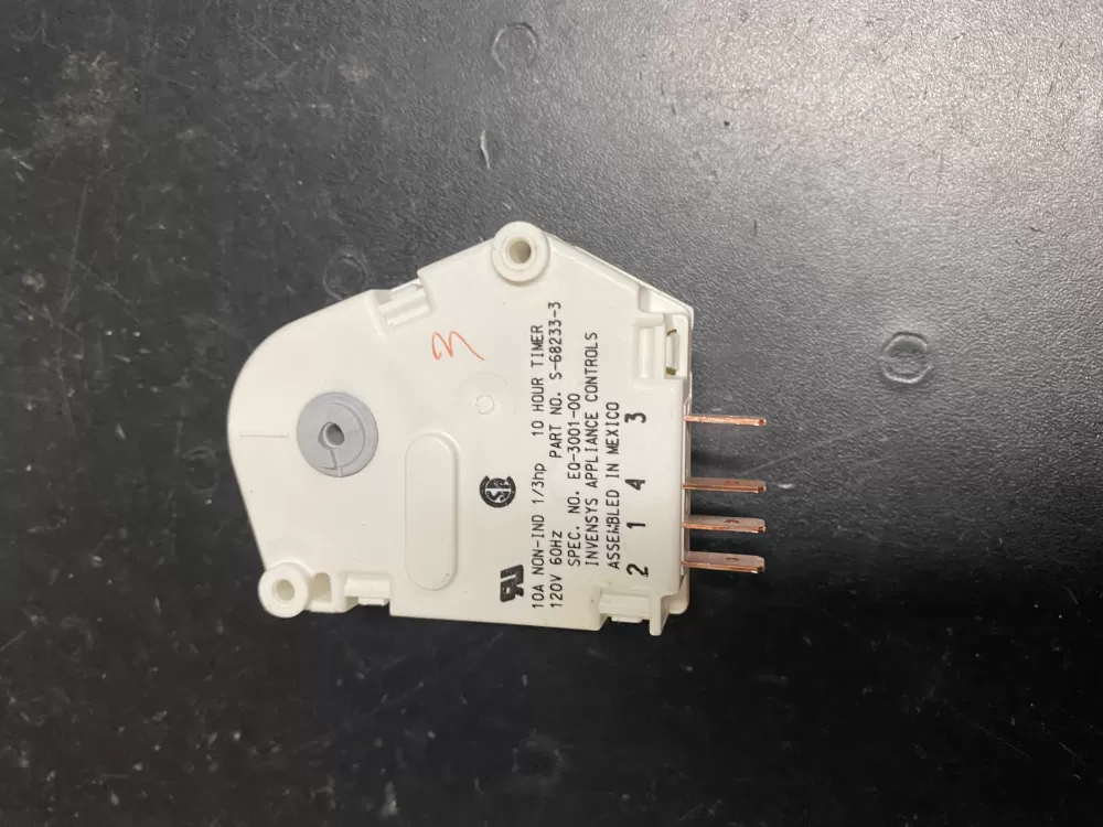 Admiral Jenn Air PS11743747 S-68233-3 Refrigerator Defrost Timer AZ20862 | BK887